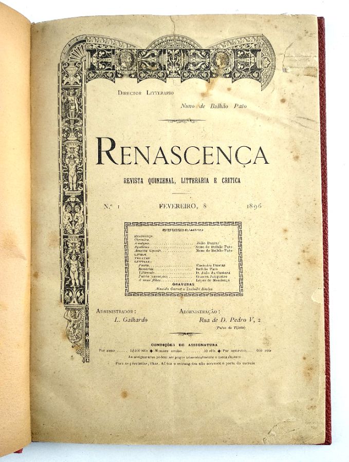 Renascença – Revista Quinzenal, Litteraria e Critica (1896)