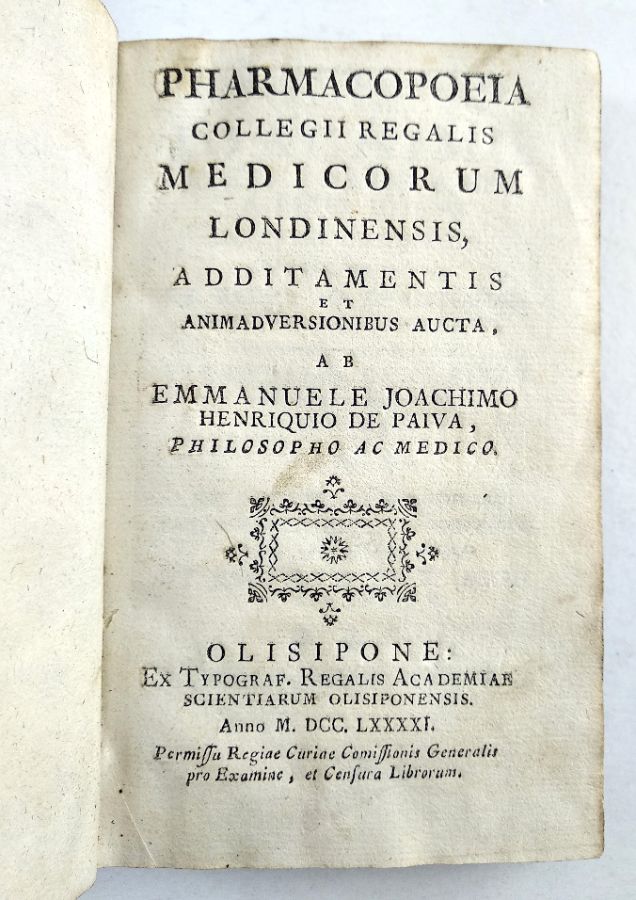 Pharmacopeia Collegii Regalis Medicorum Londinensis (1791)