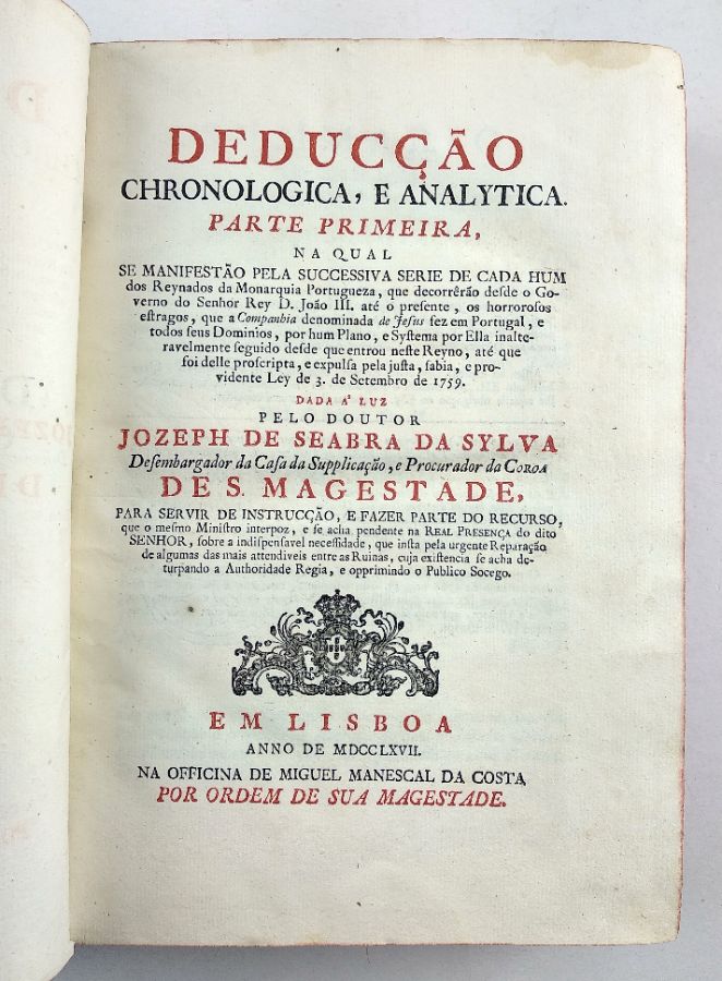 José de Seabra da Silva – Deducção Chronologica (1767-1768)