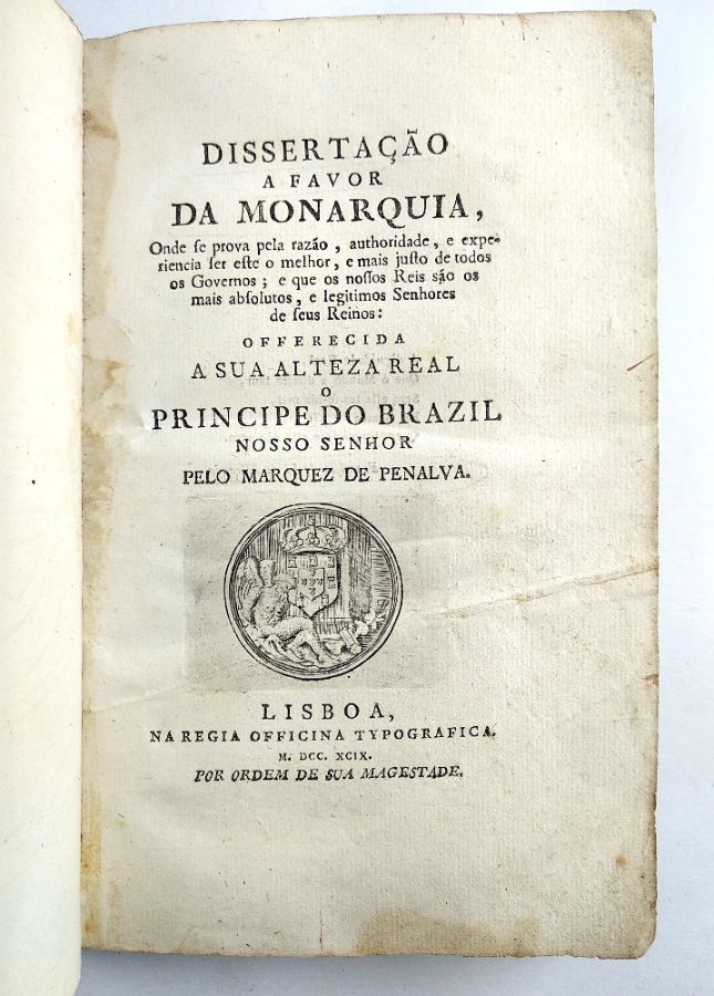 Dissertação a Favor da Monarquia (1799)