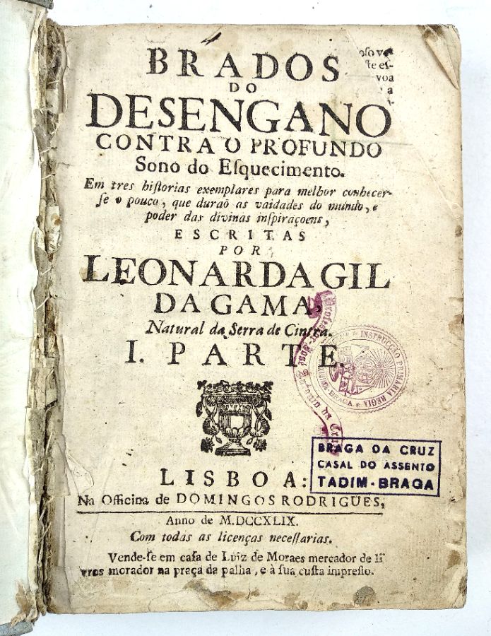 ESCASSO EXEMPLAR DA LITERATURA BARROCA PORTUGUESA