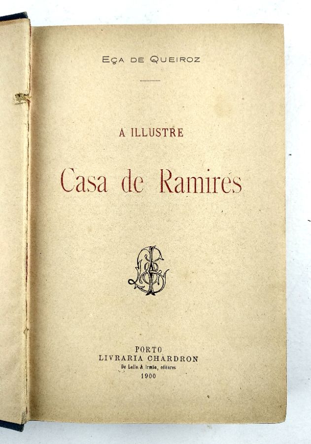 1ª EDIÇÃO DE A ILLUSTRE CASA DE RAMIRES