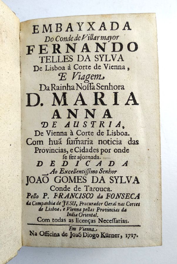 Embaixada do Conde de Vilar Maior Fernando de Lisboa à Corte de Vienna (1717)