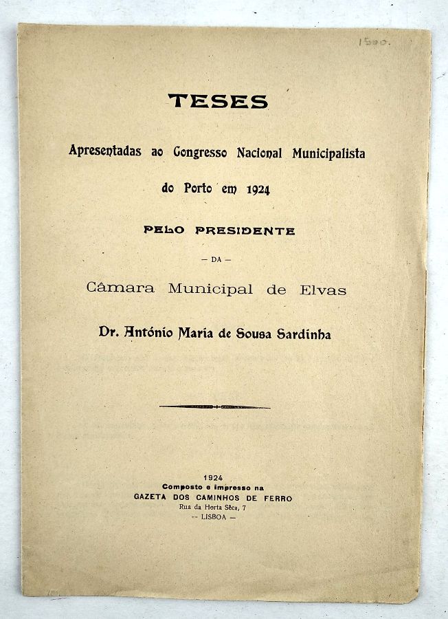 Raríssima publicação de António Sardinha (1924)