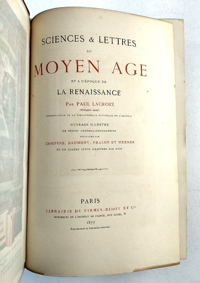 Les Sciences au Moyen Age et a L'Époque de La Renaissance