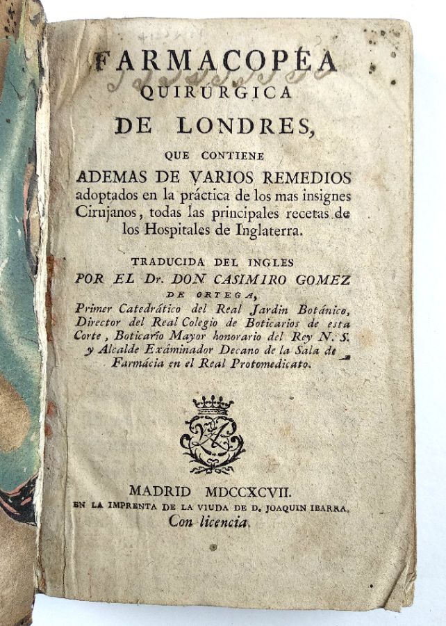 Farmacopéa Quirúrgica de Londres (1797)