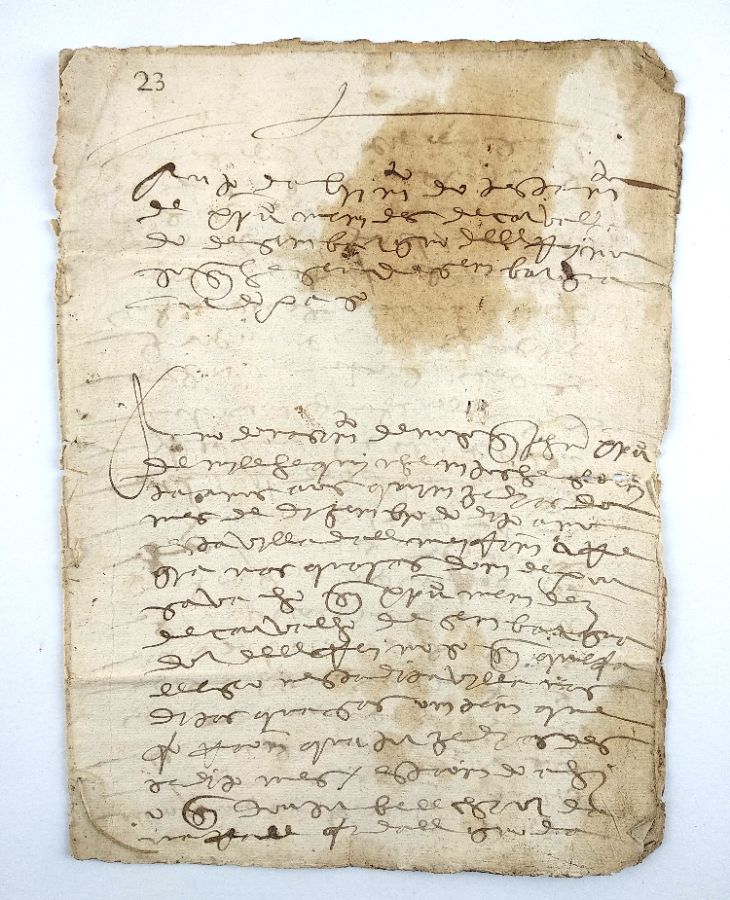 Manuscrito - Testamento de Cristóvão Mendes de Carvalho - Auto de abrimento - 1570