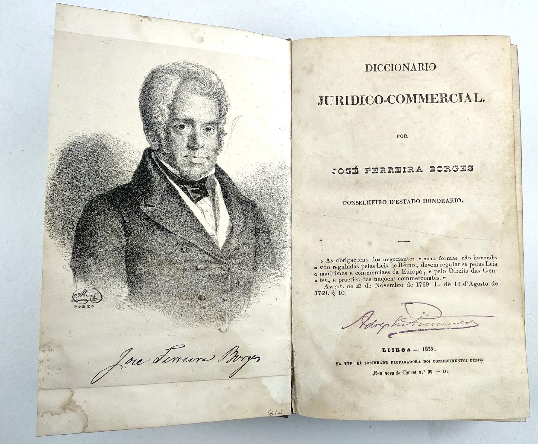 José Ferreira Borges – Diccionario Juridico-Commercial (1839)