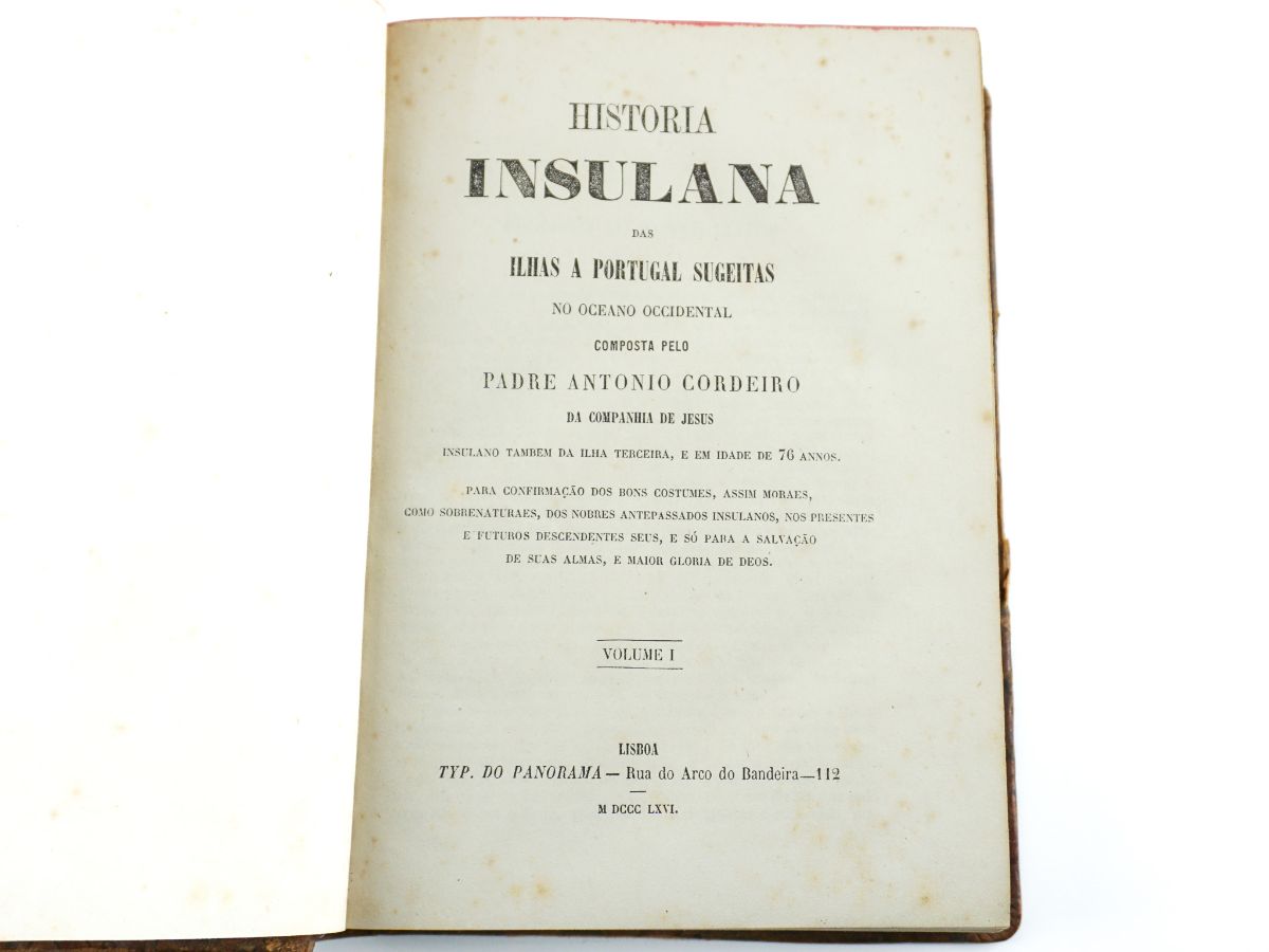 História Insulana das Ilhas a Portugal Sugeitas no Oceano Occidental