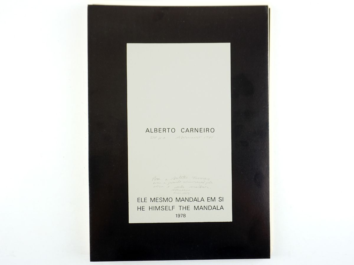 Alberto Carneiro – tiragem especial - com dedicatória