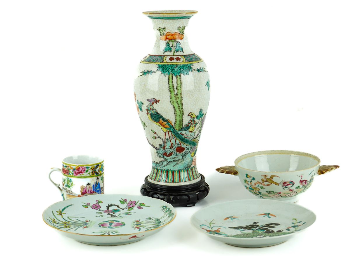 5 Peças em porcelana da China