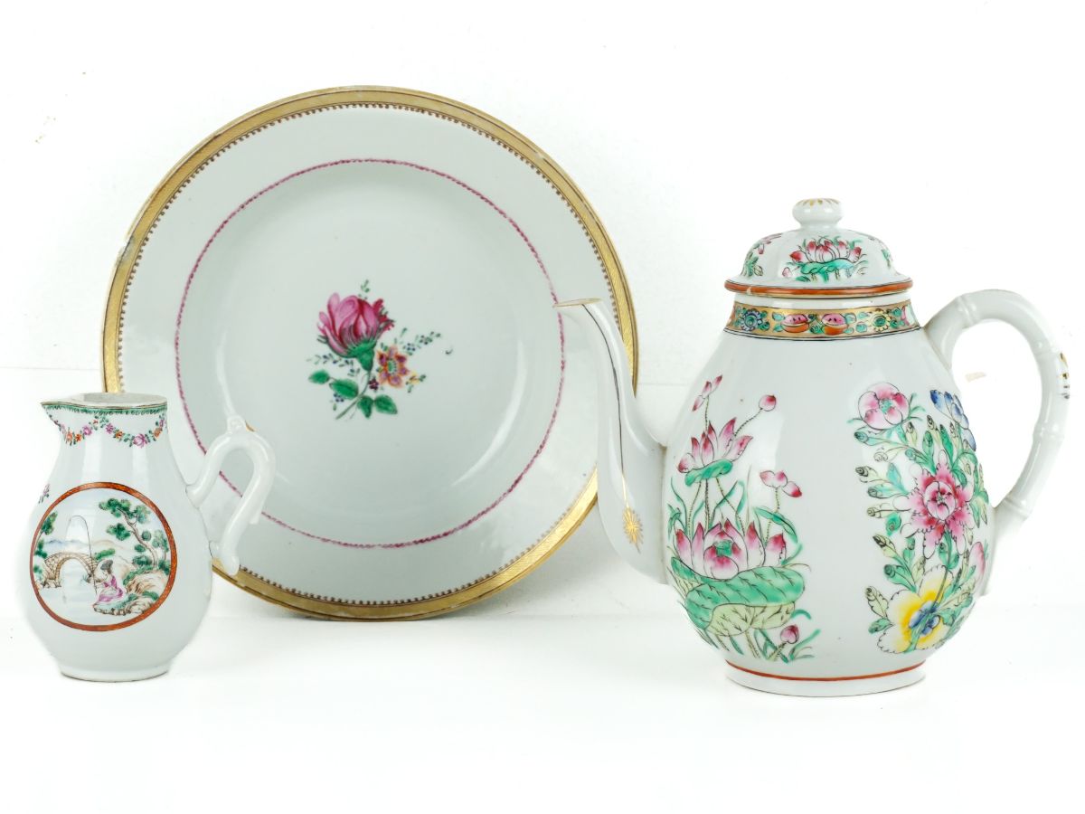 3 Peças em porcelana chinesa