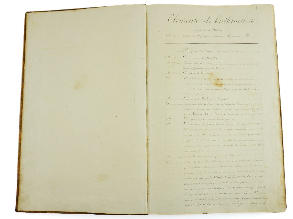 Importante Manuscrito de Aritmética e Contas - Porto, 1825