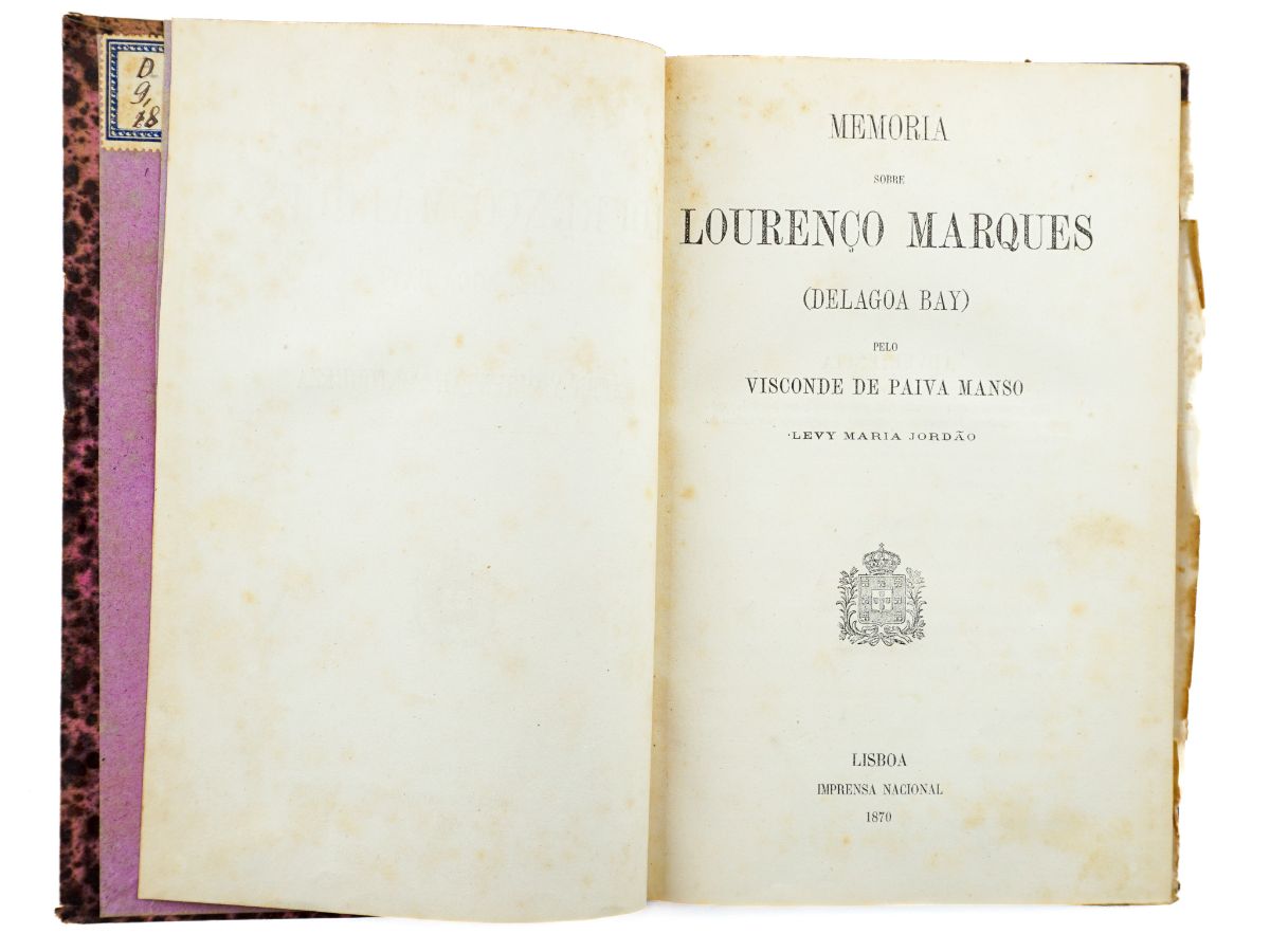 Memória sobre Lourenço Marques (Delagoa Bay, 1870)