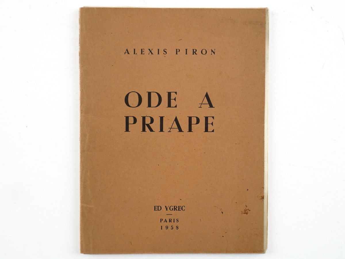 Ode a Príapo, de Piron. Edição numerada