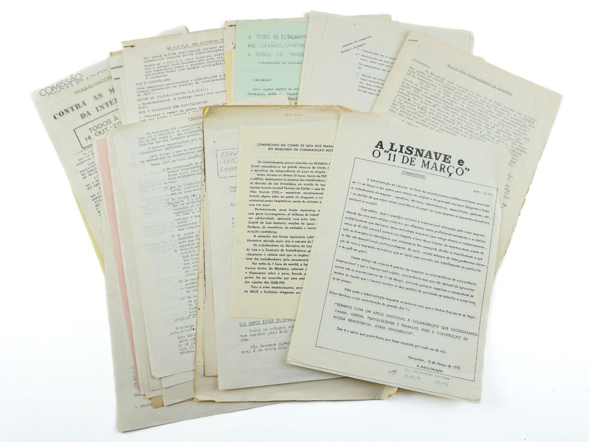 Manifestos, panfletos sindicais do período revolucionário (1974-1976)