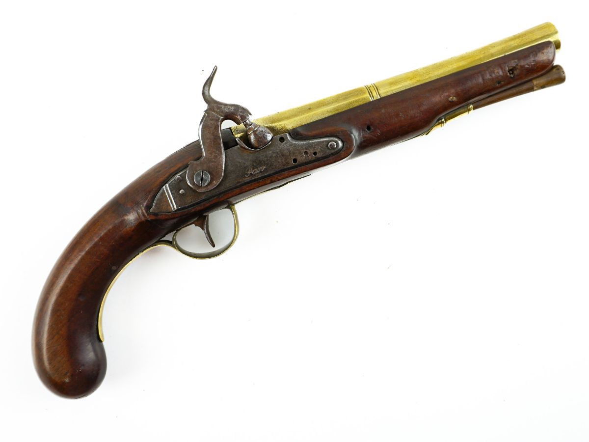 Pistola inglesa de percussão. Modelo 1792