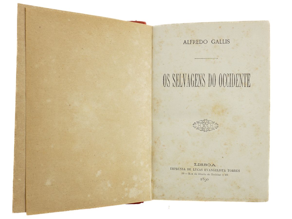 Os Selvagens do Ocidente. Raro livro crítico sobre Portugal (1890).