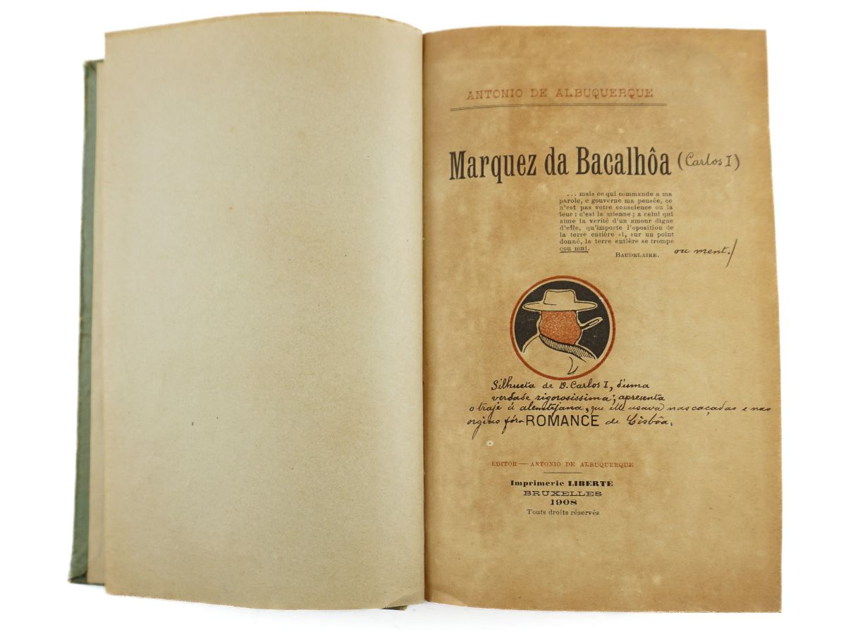 O Marquês da Bacalhoa. 1ª edição, com anotações (1908)