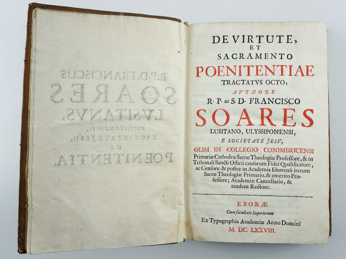 Francisco Suarez – rara edição da Tipografia da Universidade de Évora (1678)