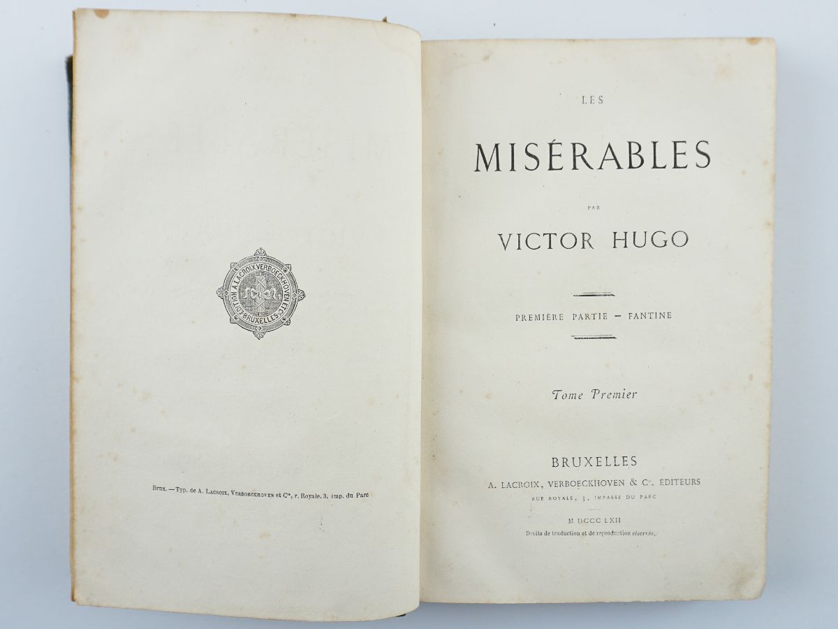 Les Misérables – Victor Hugo (primeira edição)