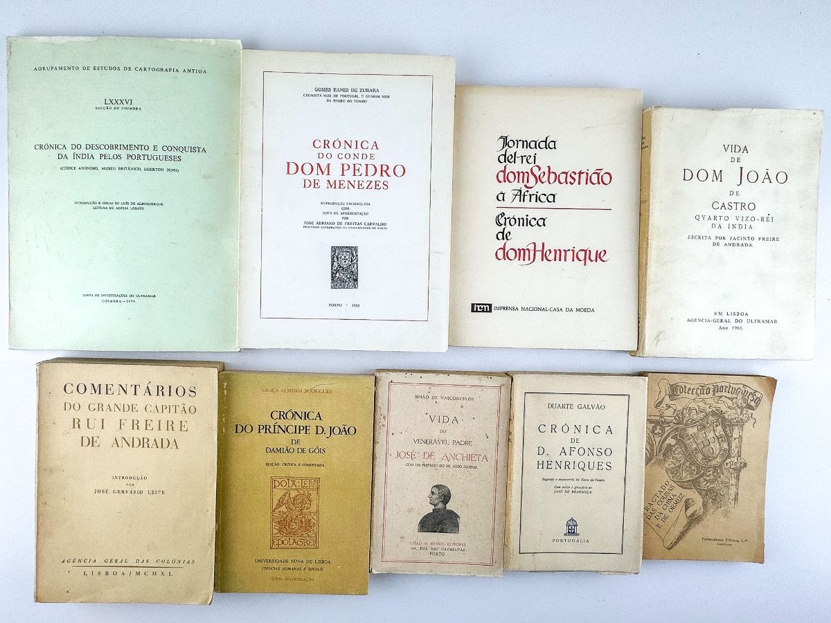 Lote 9 Livros Crónica do Descobrimento e Conquista da Índia pelos Portugueses