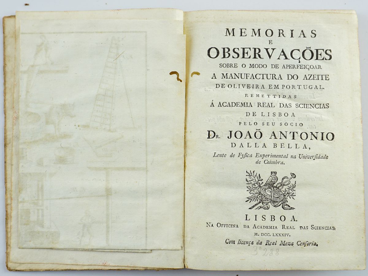 Memórias e observações sobre o azeite em Portugal (1784)