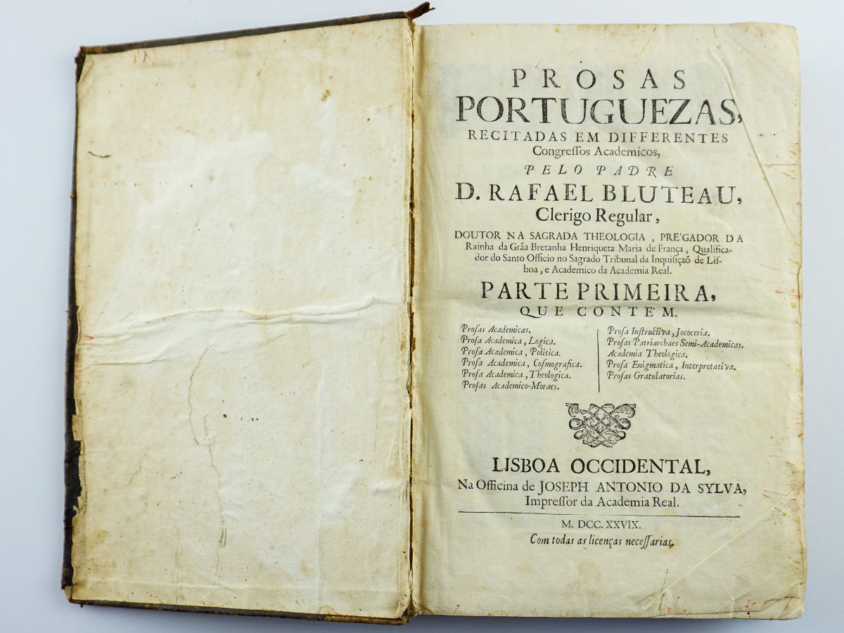 Rafael Bluteau – Prosas Portuguesas (1728)