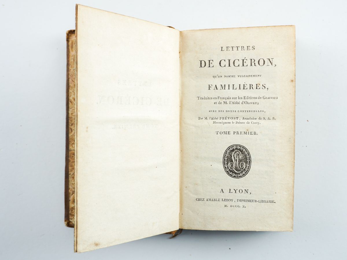 Lettres de Cicéron qu’n nomme vulgairement Familières