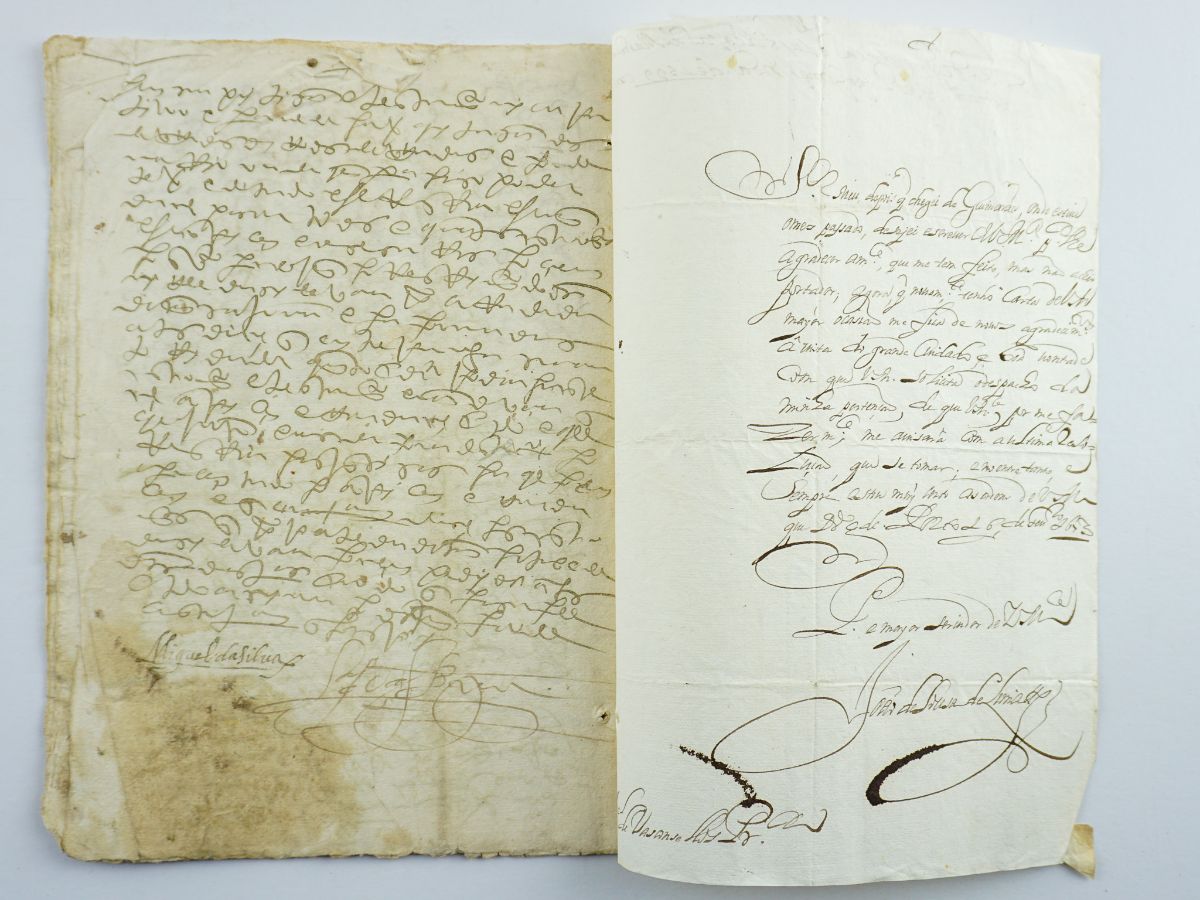 Manuscrito s/ papel, 5 bifólios