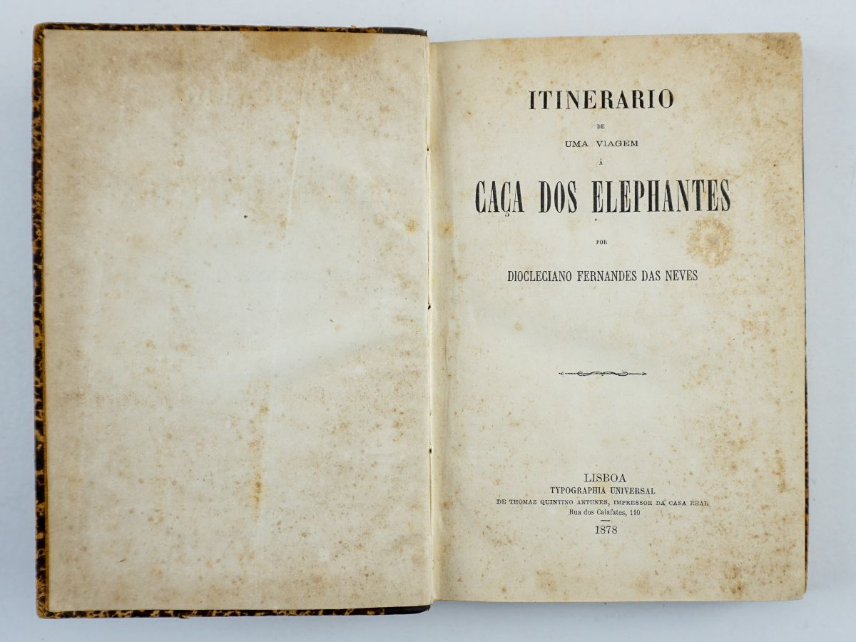 Itinerário de Uma Viagem à Caça de Elephantes - 1878