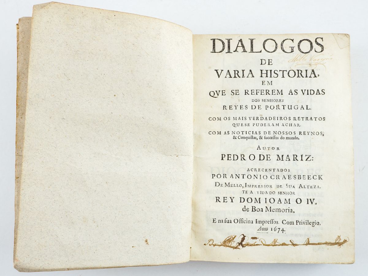 Dialogos de Varia História (1674)