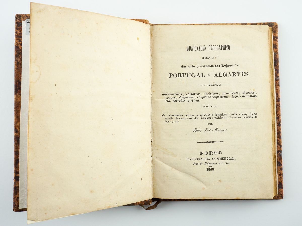 DICCIONARIO GEOGRAPHICO ABREVIADO DAS OITO PROVINCIAS DOS REINOS DE PORTUGAL E ALGARVES.