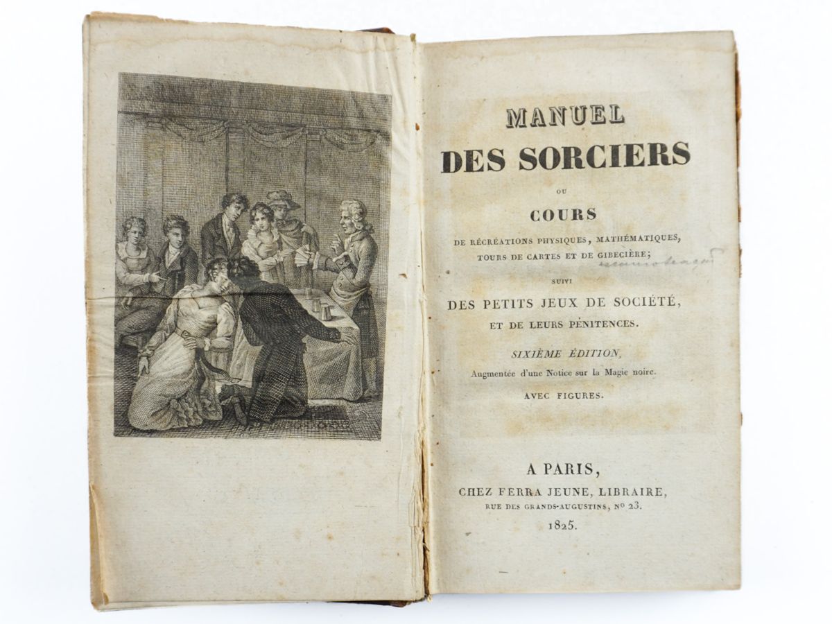 Rara obra sobre Ilusionismo e Magia Branca e Negra - 1825