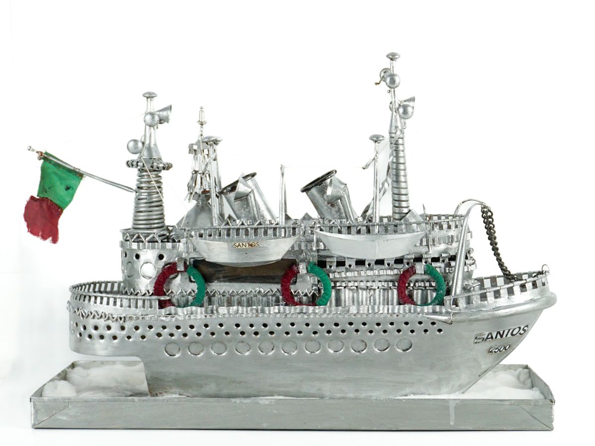 Maquete Barco Santos.