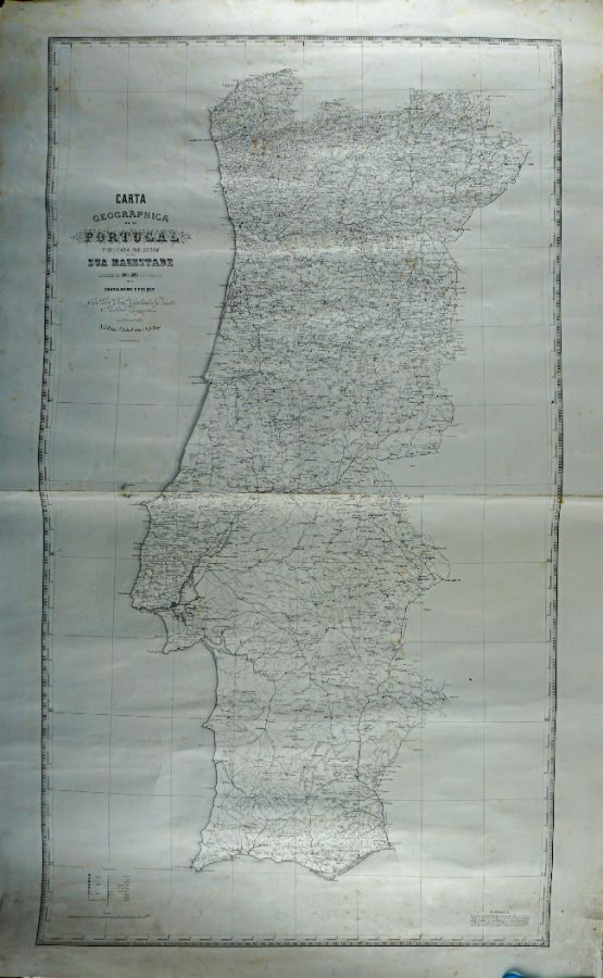 Carta geográfica de Portugal