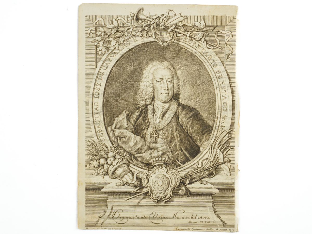 Gravura – Marquês de Pombal (1759)