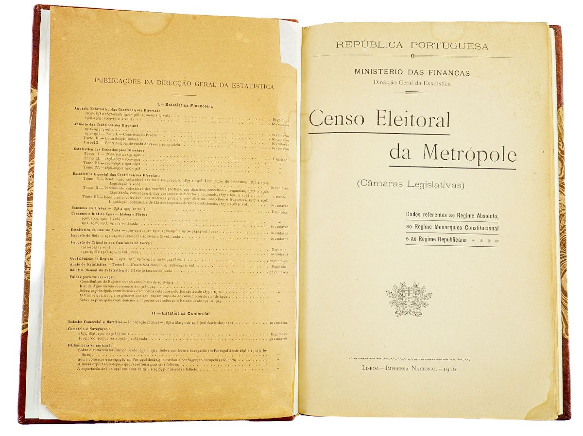 Censo Eleitoral e Eleições em Portugal de 1801 a 1915