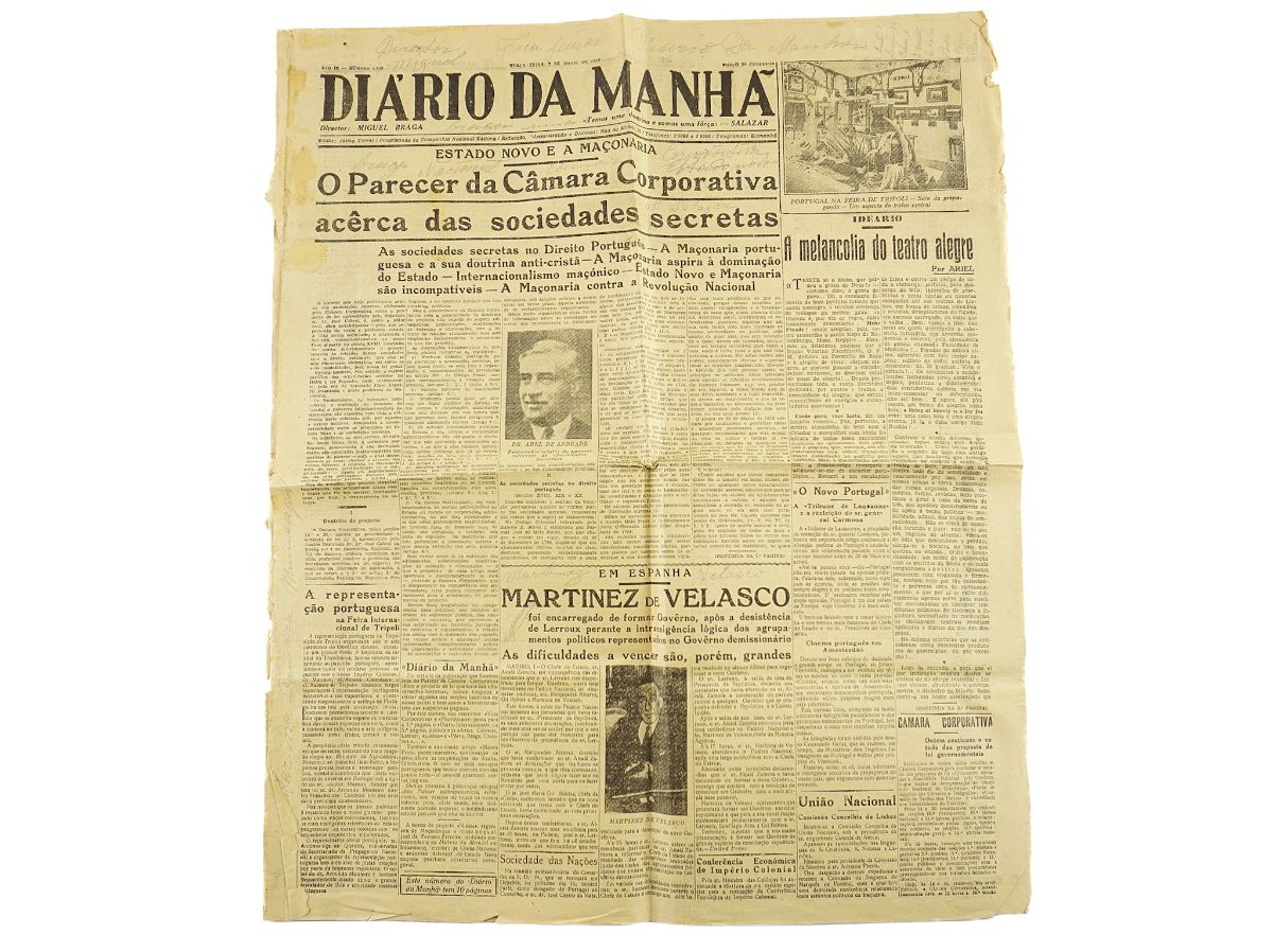 Parecer da Câmara Corporativa sobre as Associações Secretas (1935)