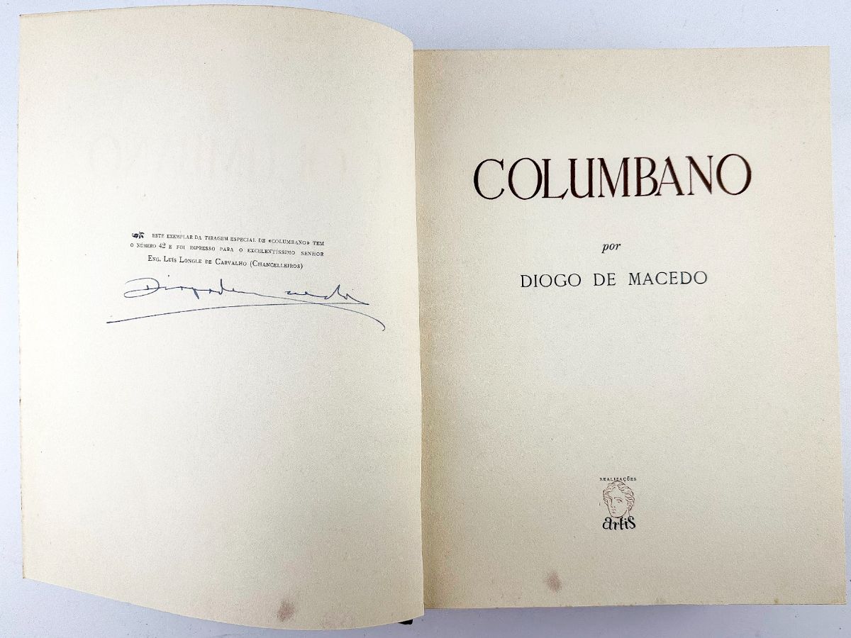 Columbano – Diogo de Macedo – tiragem especial de colecionador