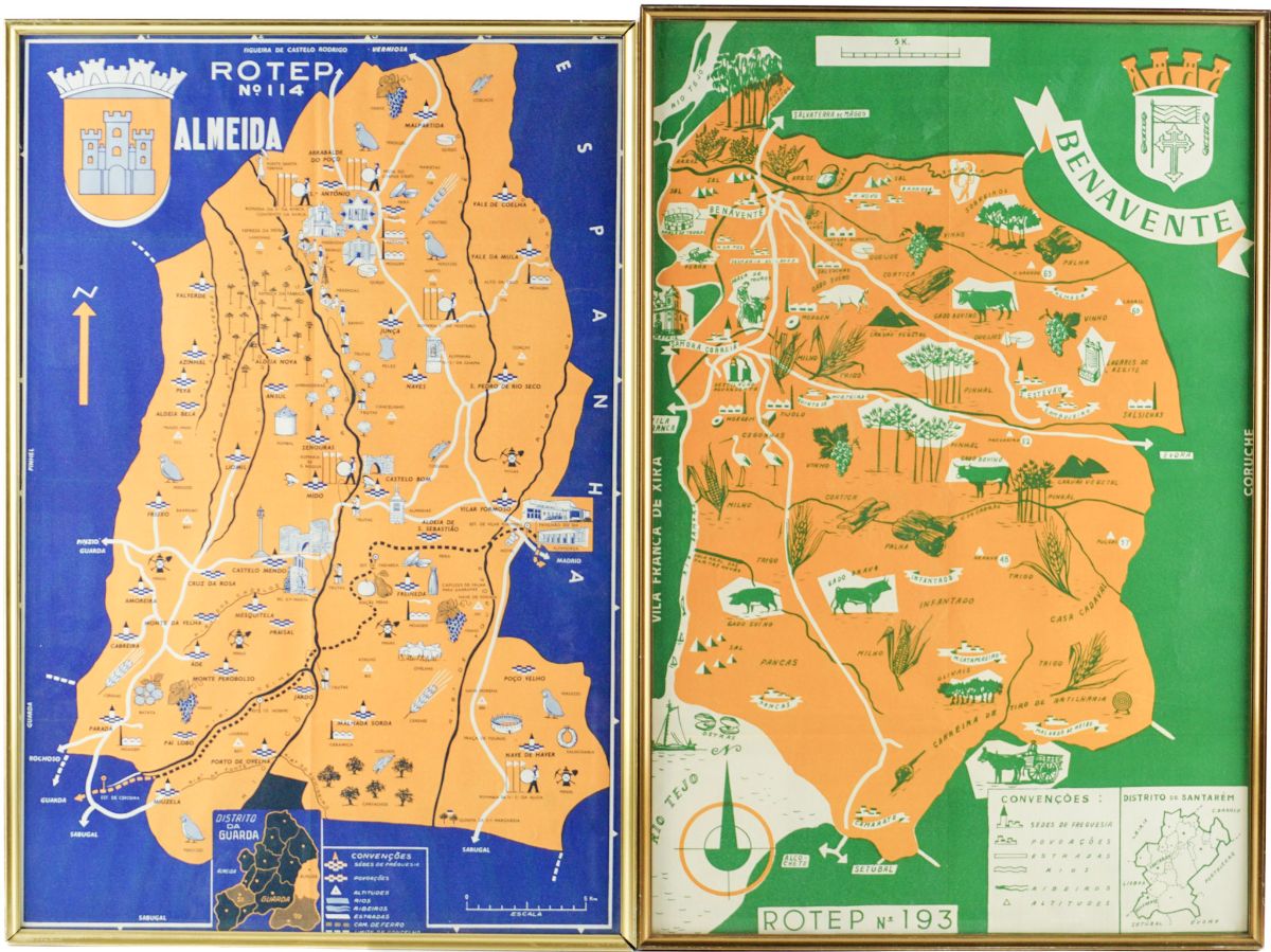 13 mapas de Concelhos