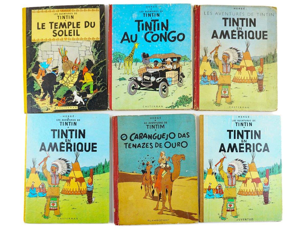 6 Álbuns tintin