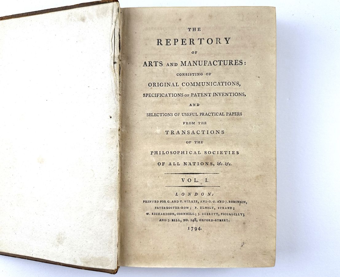 The Repertory of Arts and Manufactures – 1794 - 1795