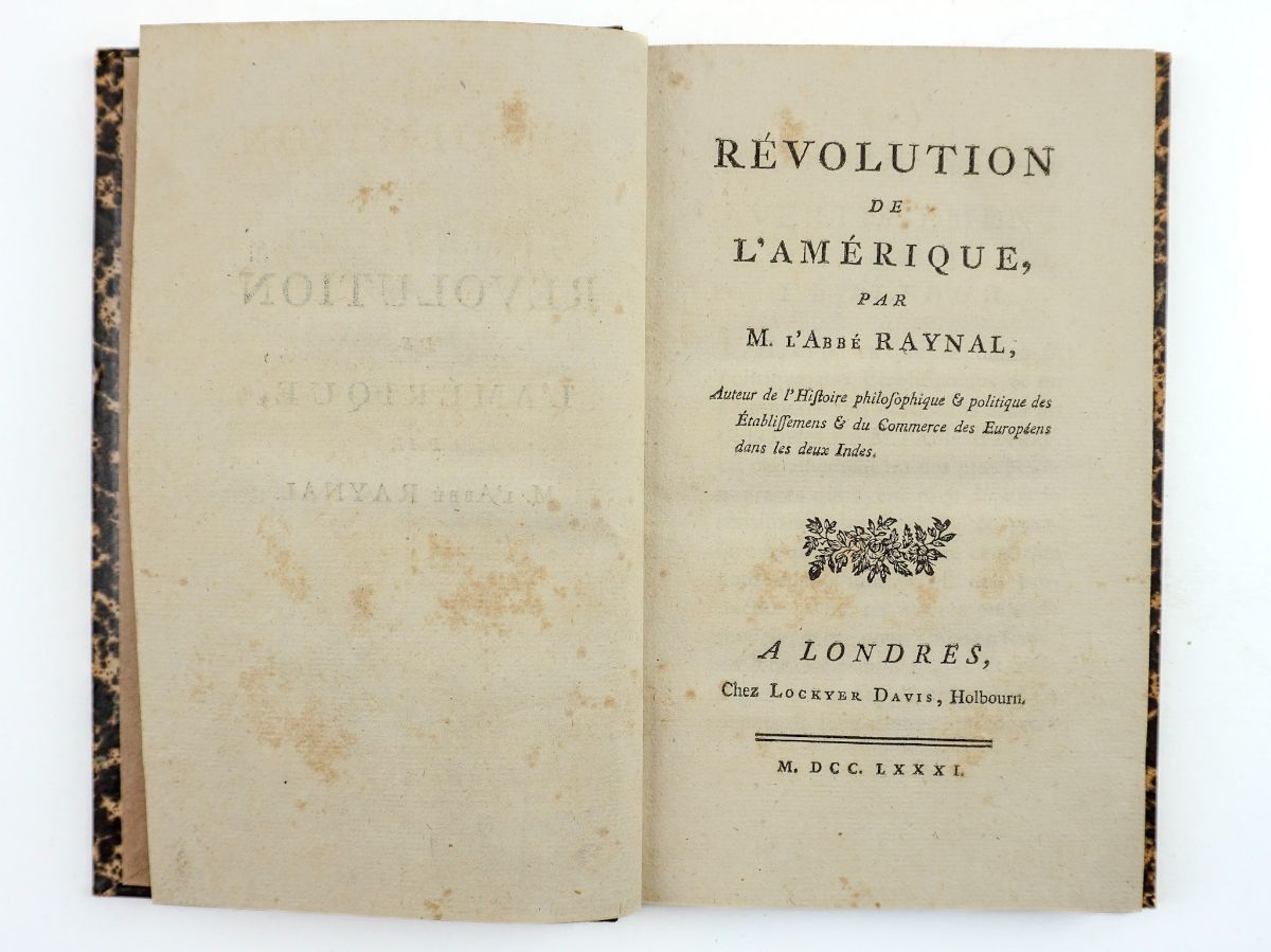 Révolution de L'Amérique -1781