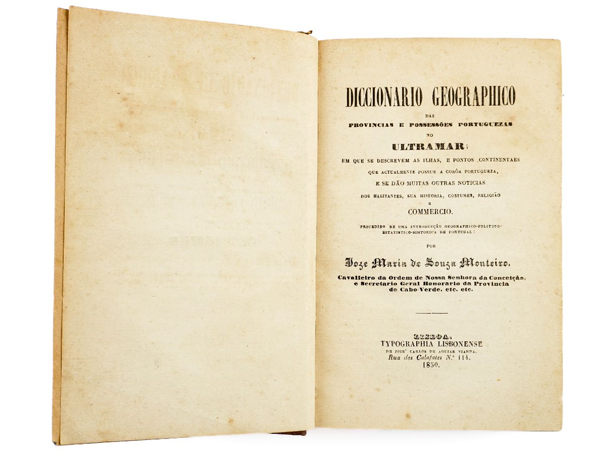 Diccionario geographico das provincias e possessões portuguezas no Ultramar (1850)