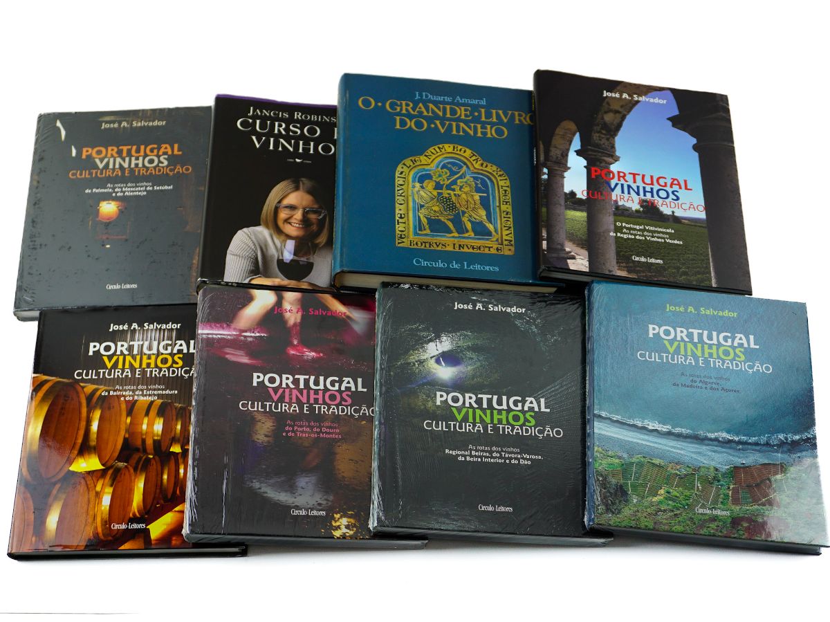 6 Volumes sobre vinhos.