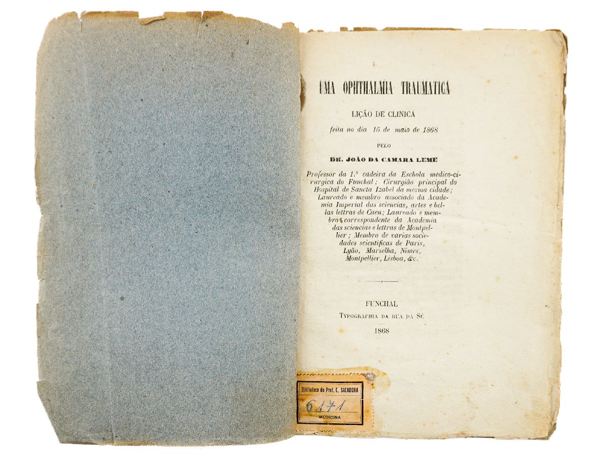 Raro livro de oftalmologia (1868)