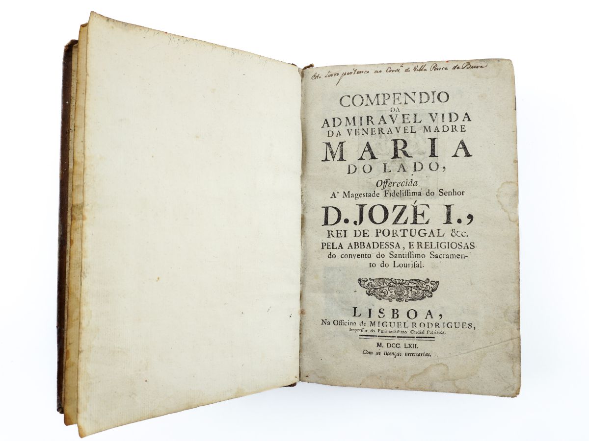 Compendio da Admiravel vida da Veneravel Madre Maria do Lado (1762)