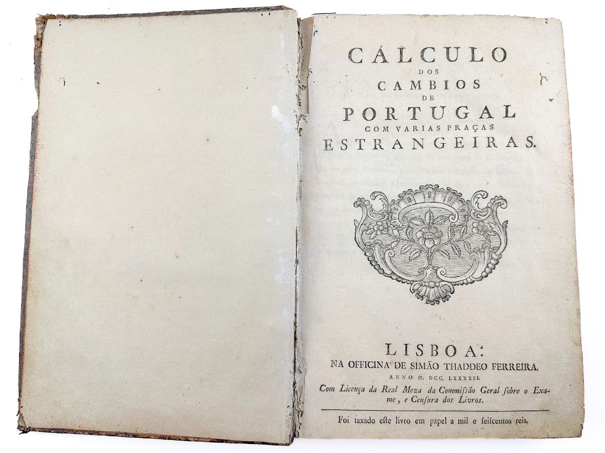 Calculo dos Cambios de Portugal – 1782