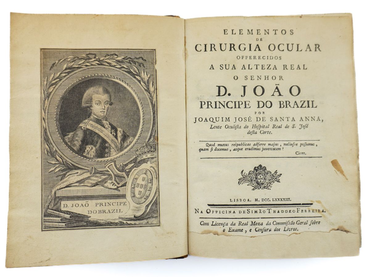 Primeiro Tratado de Cirurgia Ocular Português - 1793.